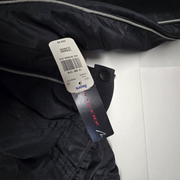 Alpinetek Black Snow Pants Mens XL 40 Winter Ski Pants Fleece Lined - Picture 6 of 9